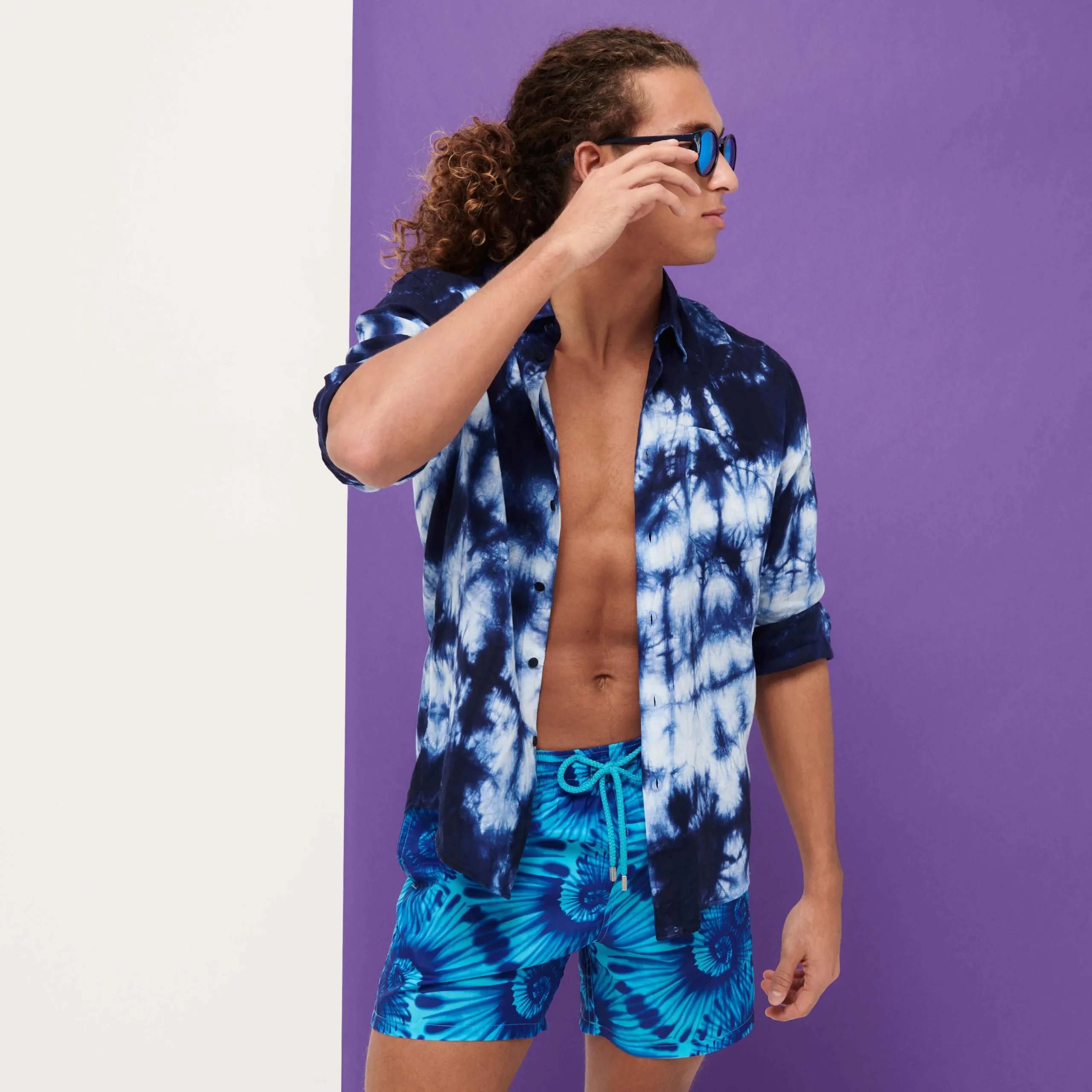Vilebrequin Men Swim Trunks Ultra-Light And Packable Nautilius Tie & Dye*Men The Light Fabric