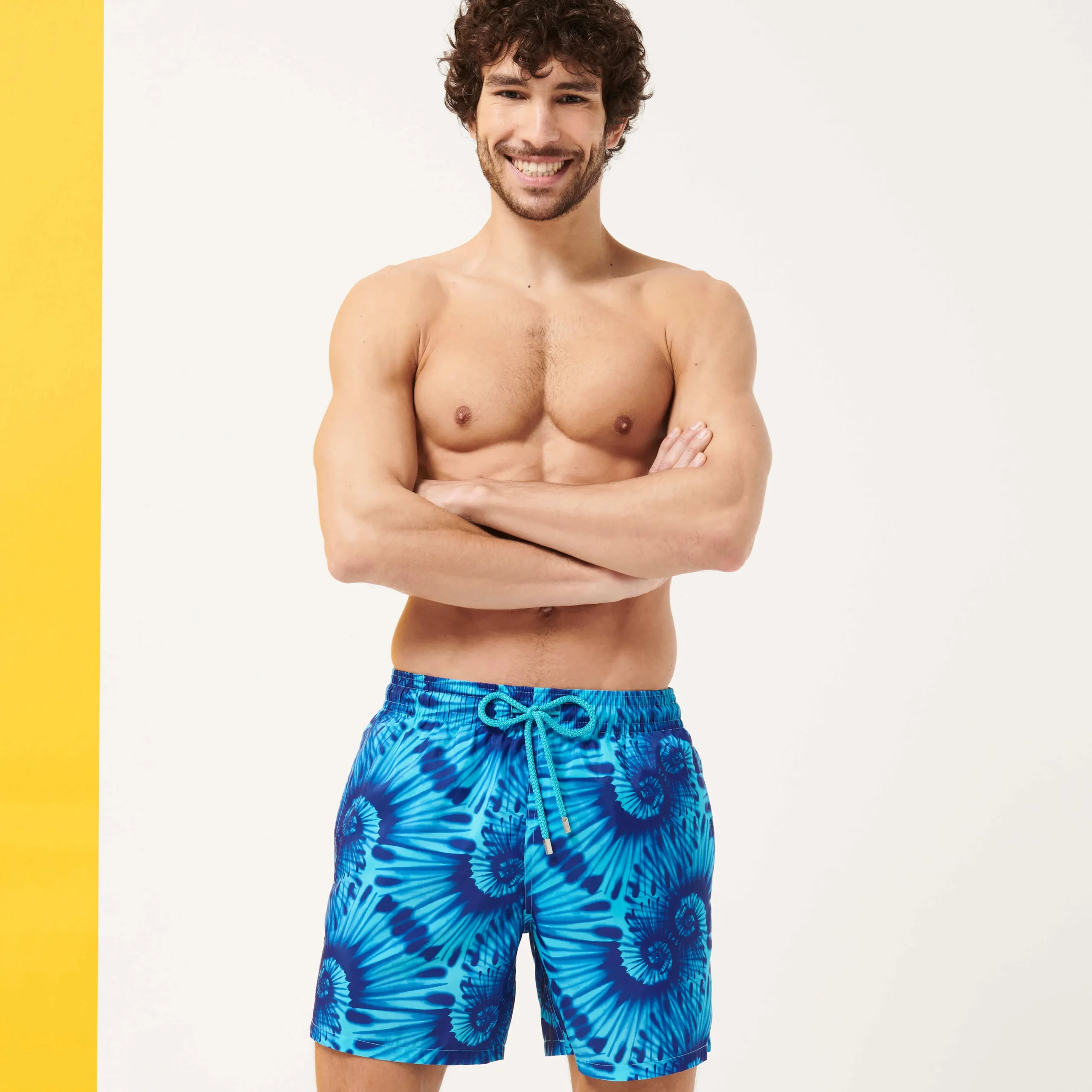 Vilebrequin Men Swim Trunks Ultra-Light And Packable Nautilius Tie & Dye*Men The Light Fabric