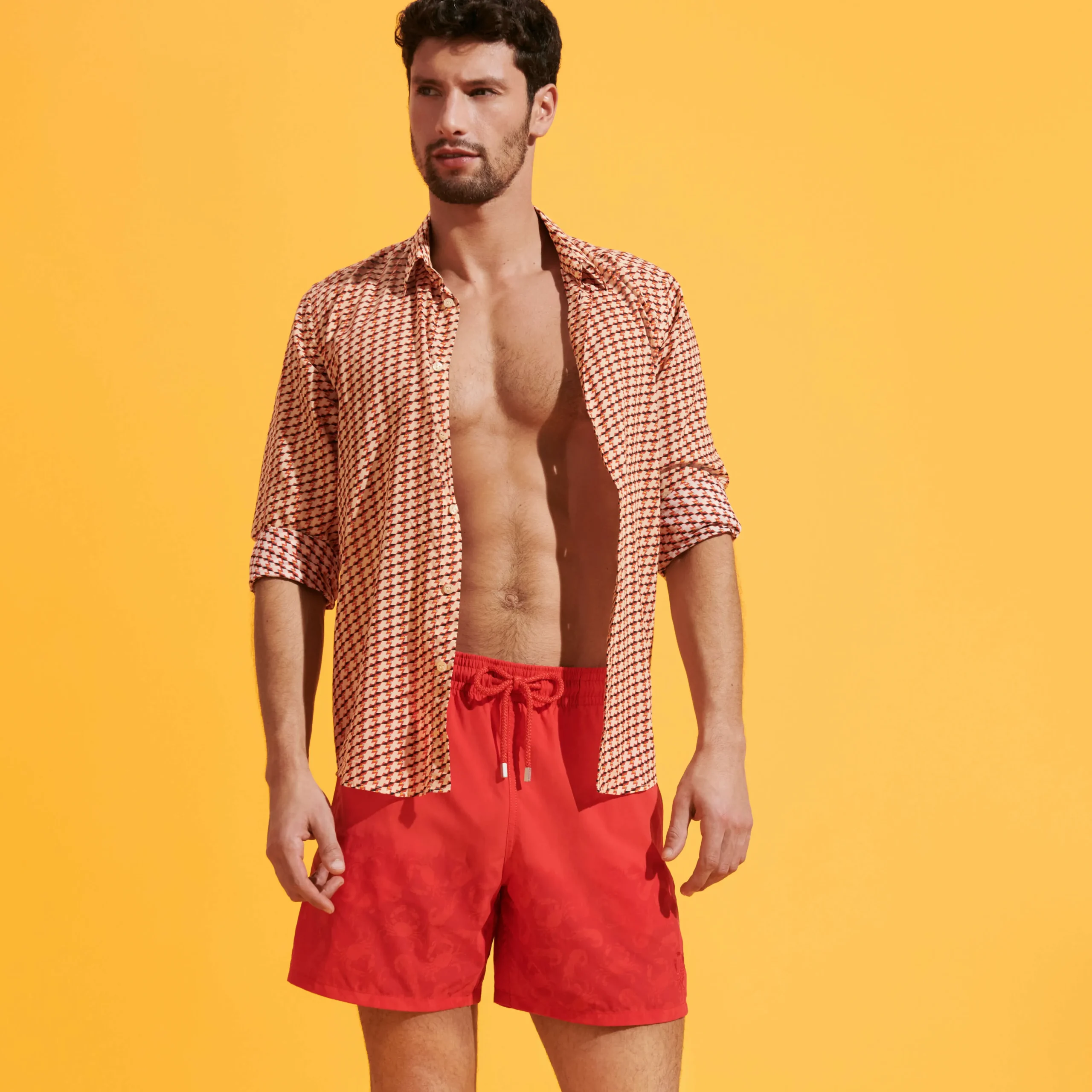 Vilebrequin Men Swim Trunks Water-Reactive Crabs & Shrimps*Men The Iconic