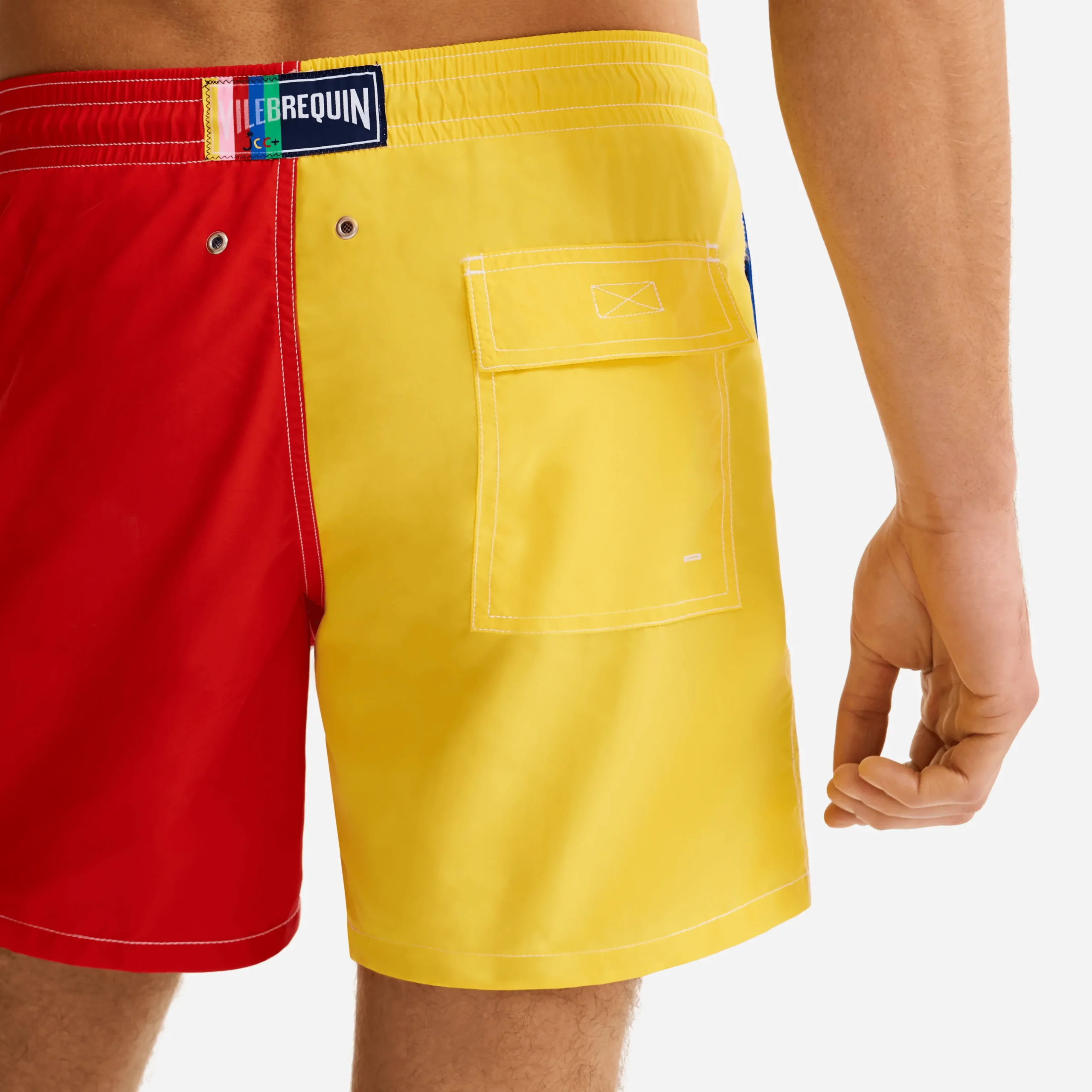 Vilebrequin Men Swimwear Multicolor Placed Embroidery Squale - X Jcc+ - Limited Edition*Men The Iconic