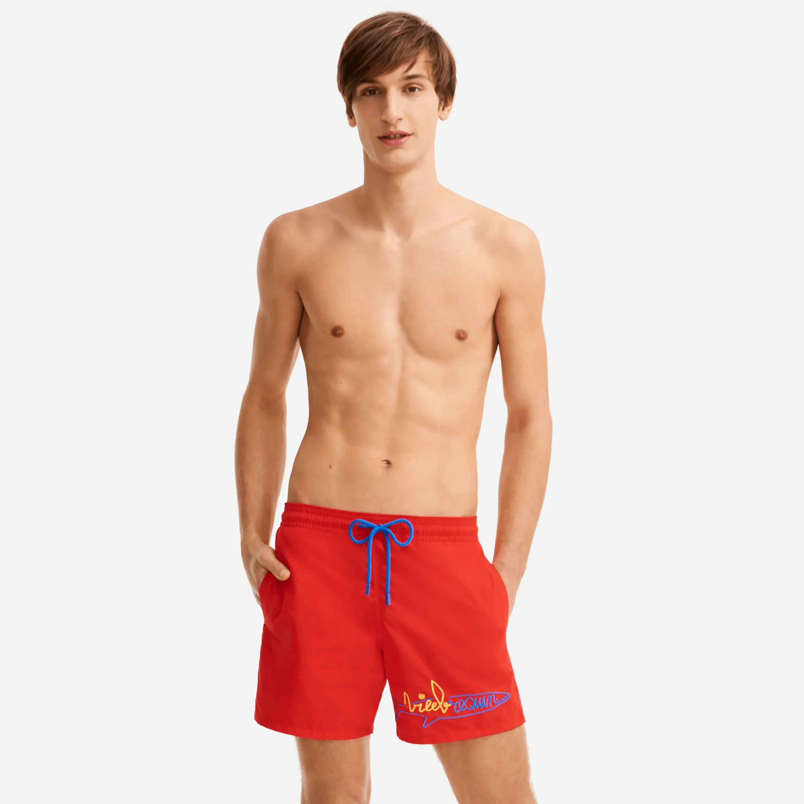 Vilebrequin Men Swimwear Placed Embroidery Squale - X Jcc+ - Limited Edition*Men The Iconic