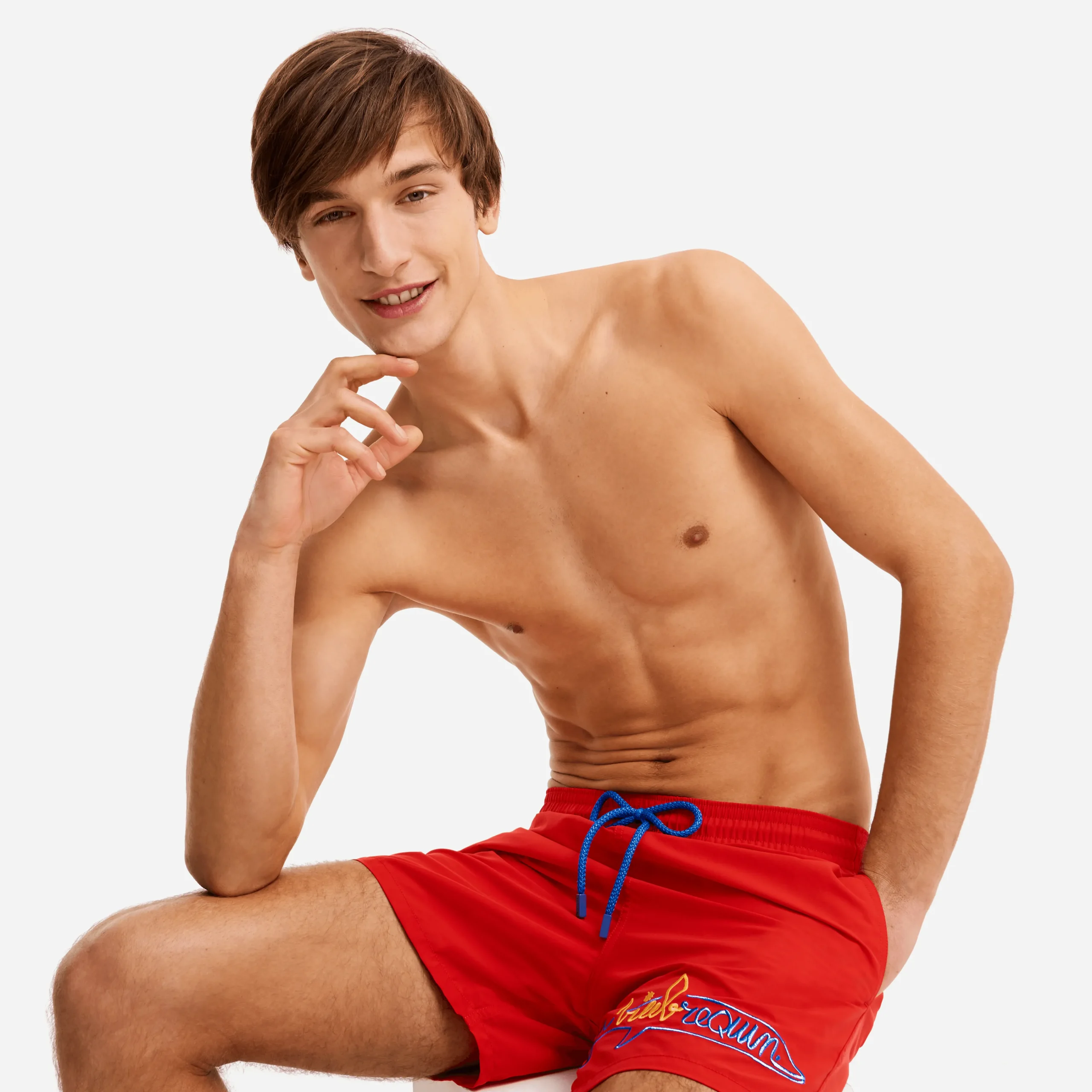 Vilebrequin Men Swimwear Placed Embroidery Squale - X Jcc+ - Limited Edition*Men The Iconic
