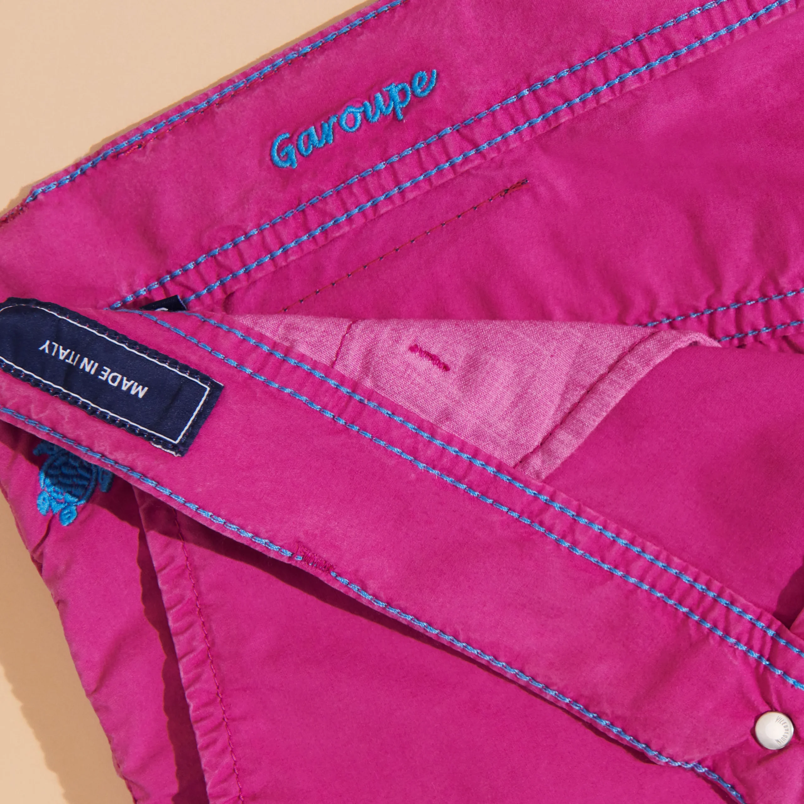 Vilebrequin Men Tencel Bermuda Trunks Solid*Men Bermuda Shorts