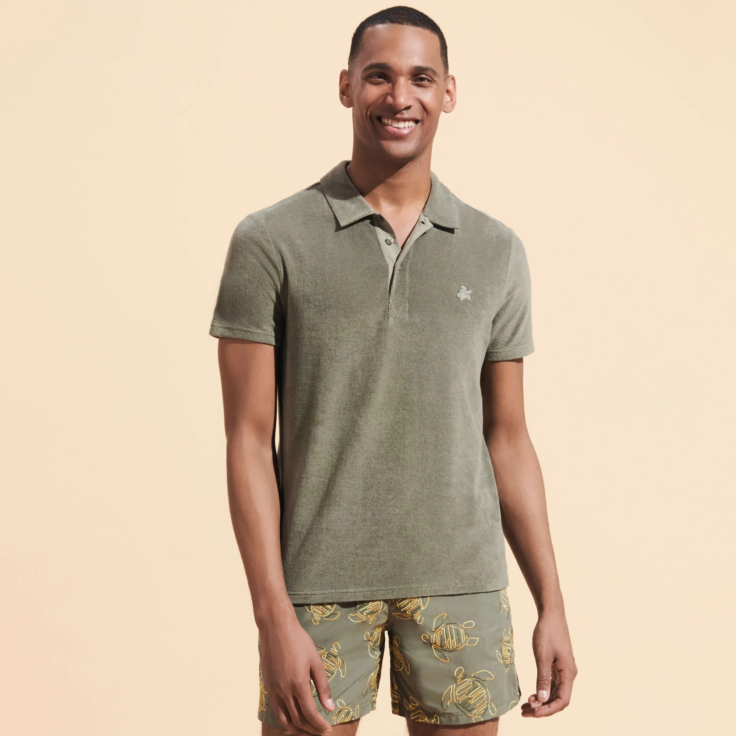 Vilebrequin Men Terry Polo Solid*Men Polos