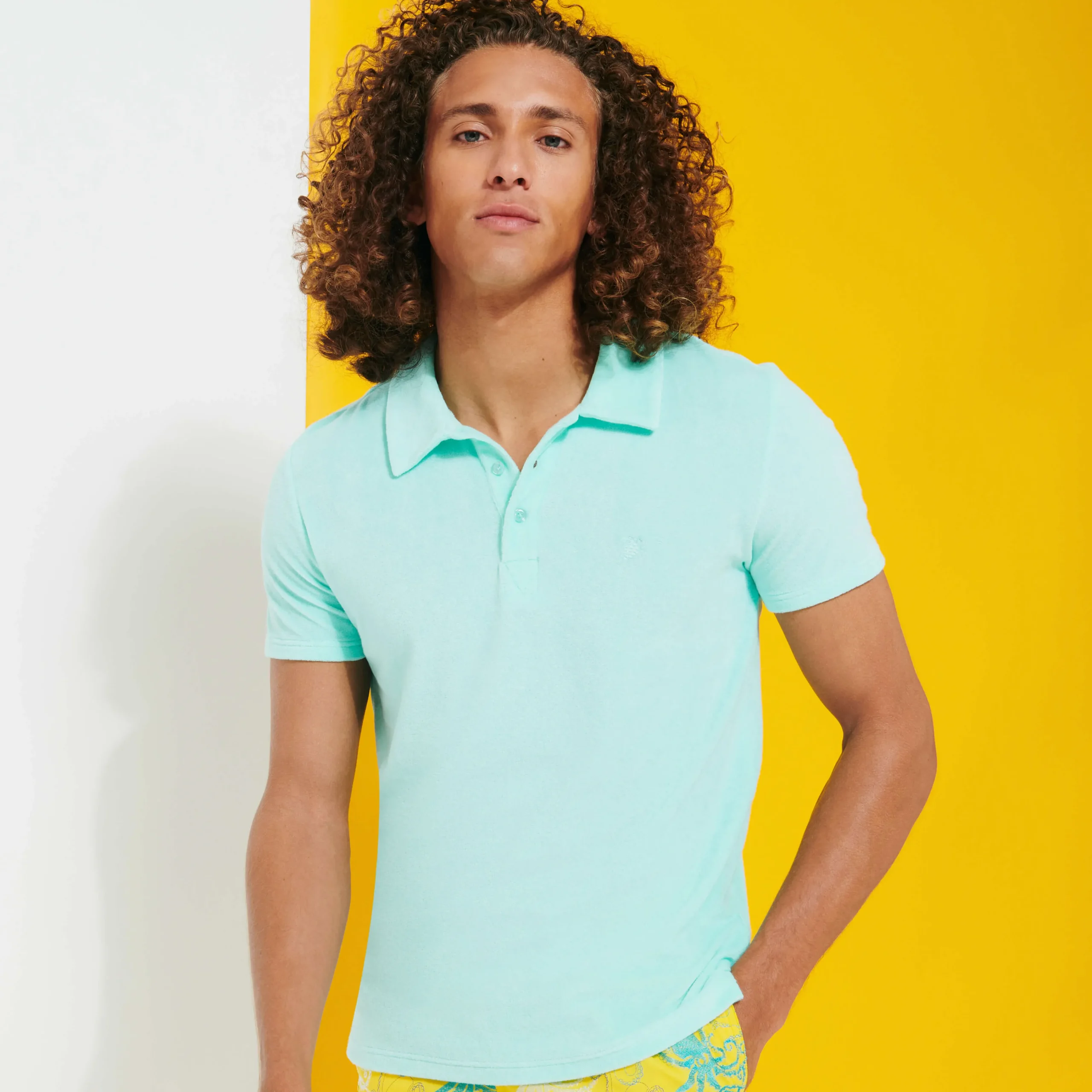 Vilebrequin Men Terry Polo Solid*Men Polos
