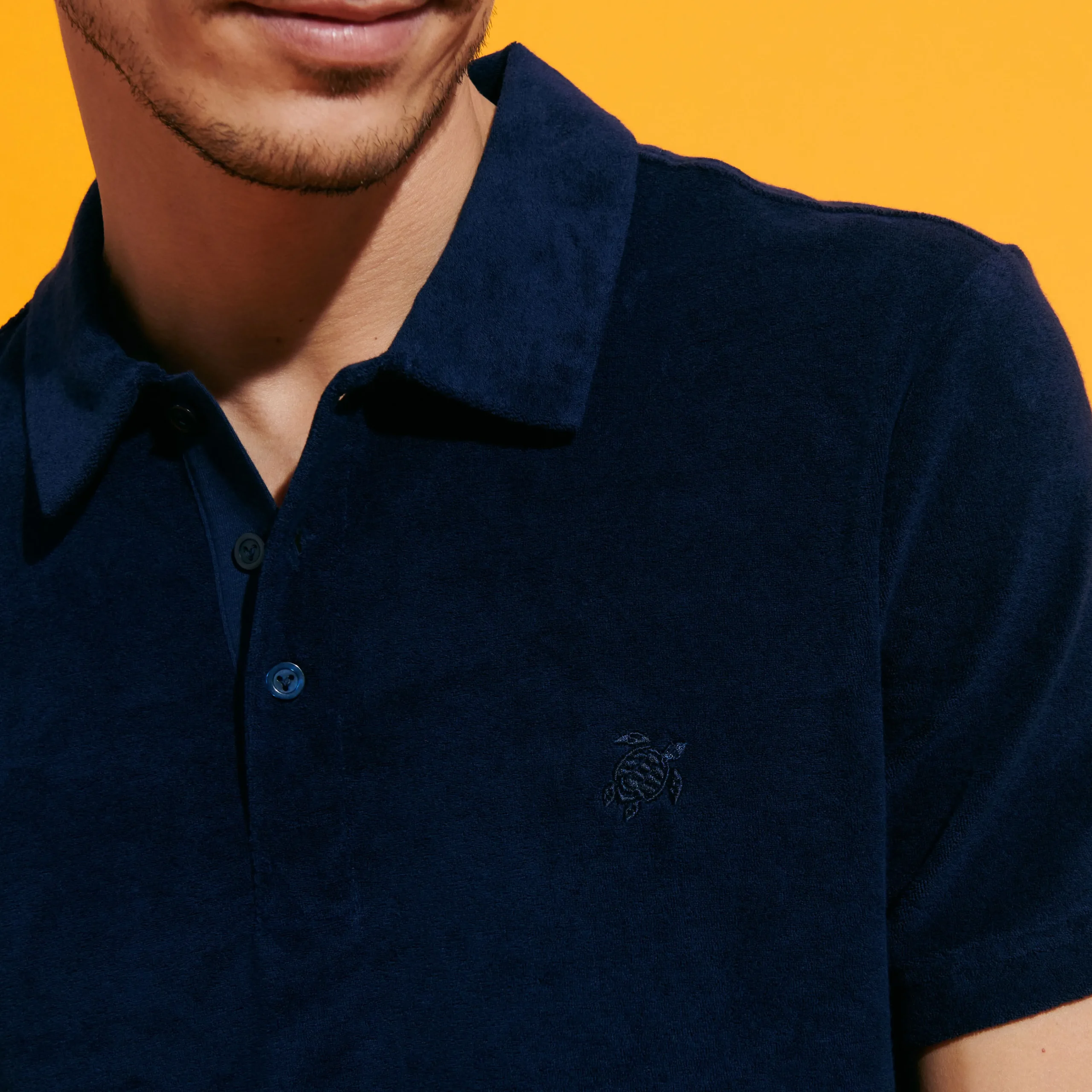 Vilebrequin Men Terry Polo Solid*Men Polos