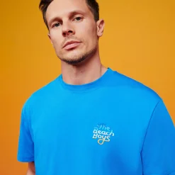 Vilebrequin Men T-Shirt Gradient Embroidered Logo - X The Beach Boys*Men T-Shirts