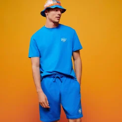 Vilebrequin Men T-Shirt Gradient Embroidered Logo - X The Beach Boys*Men T-Shirts