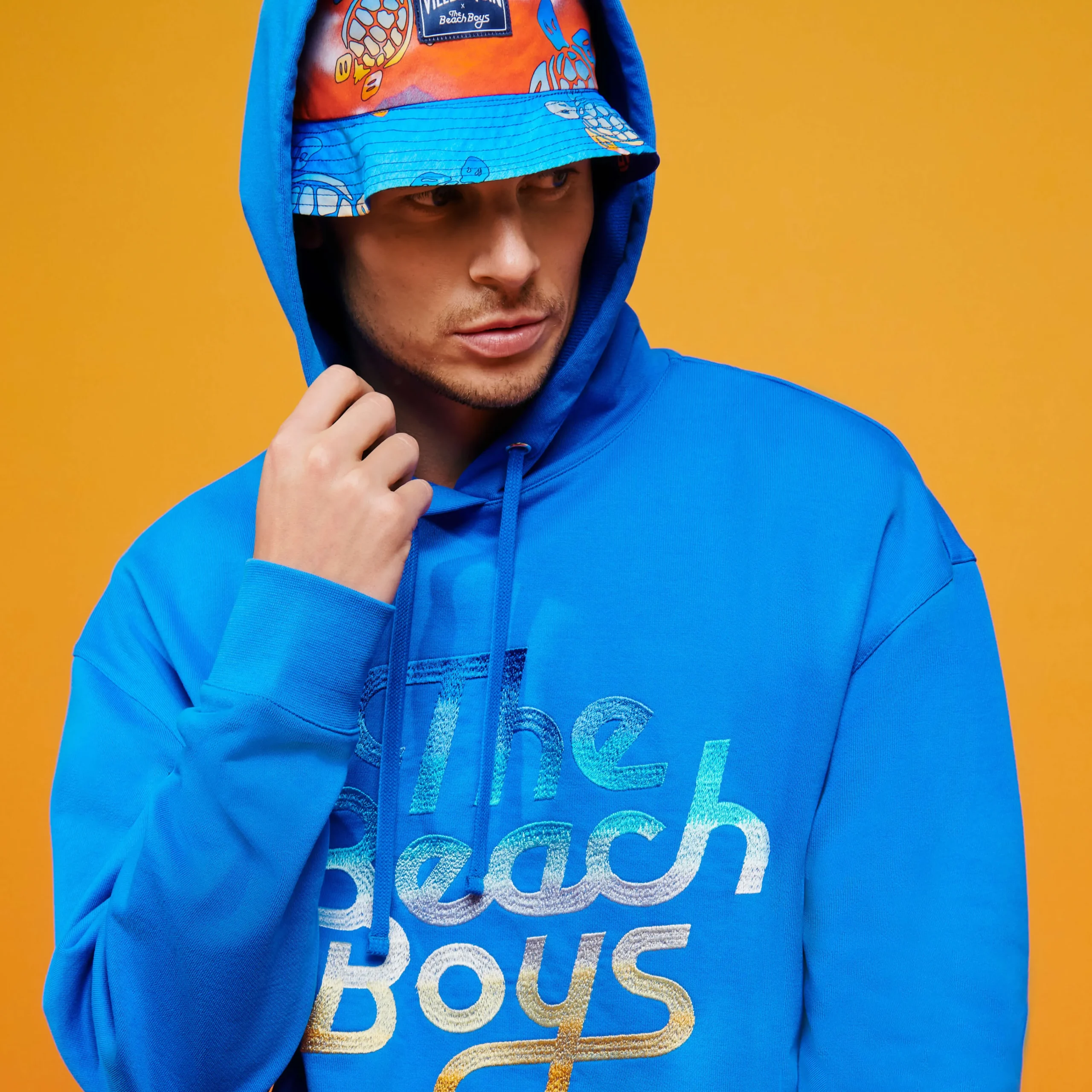 Vilebrequin Unisex Bucket Hat Ronde Des Tortues Sunset - X The Beach Boys*Men Hats