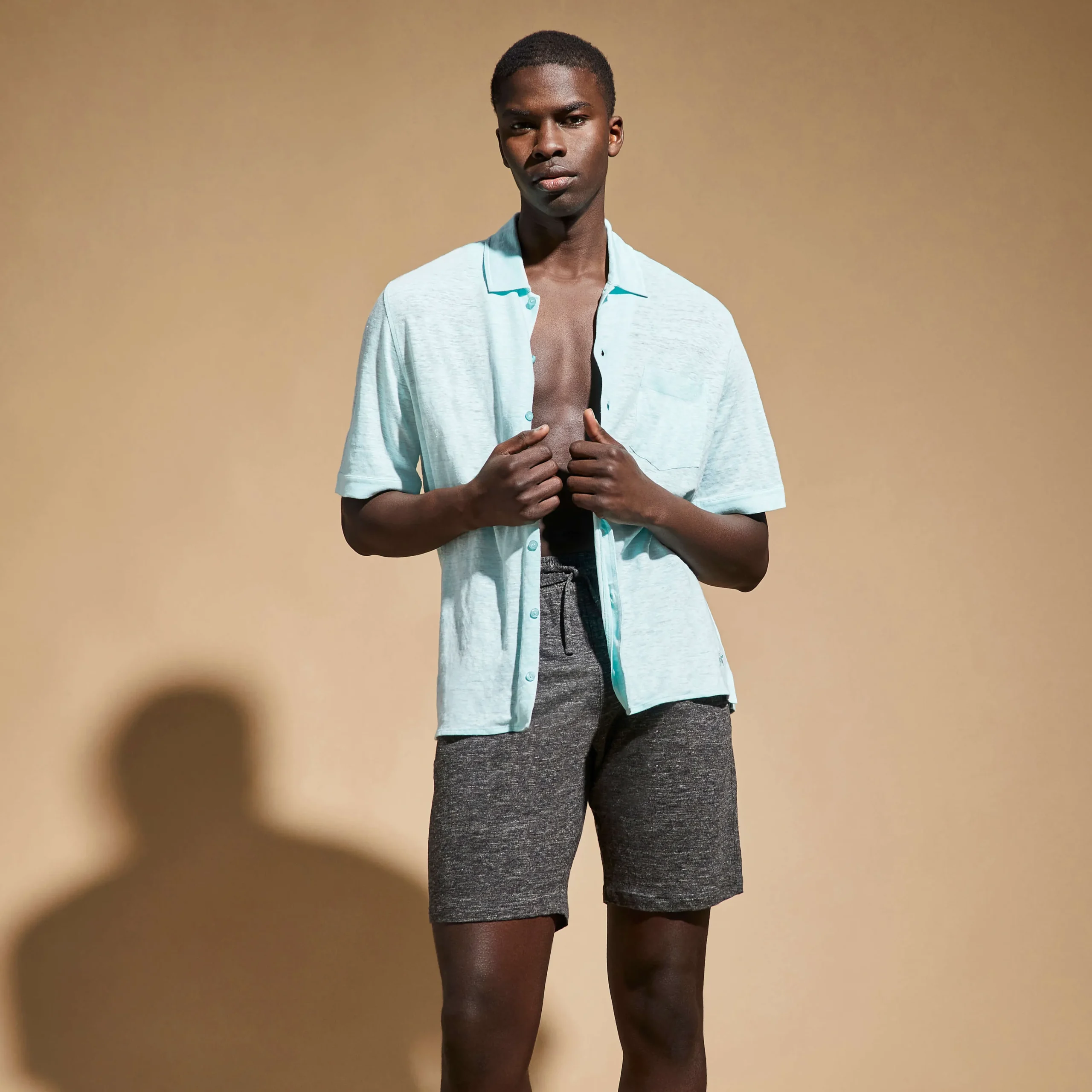 Vilebrequin Unisex Linen Bermuda Shorts Solid*Men Loungewear