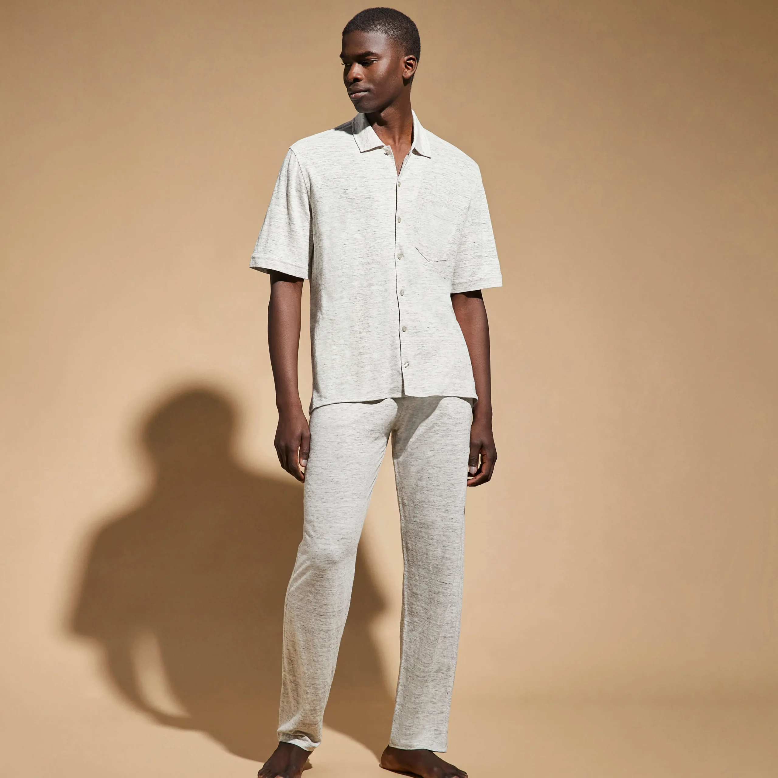 Vilebrequin Unisex Linen Bowling Shirt Solid*Women Shirts