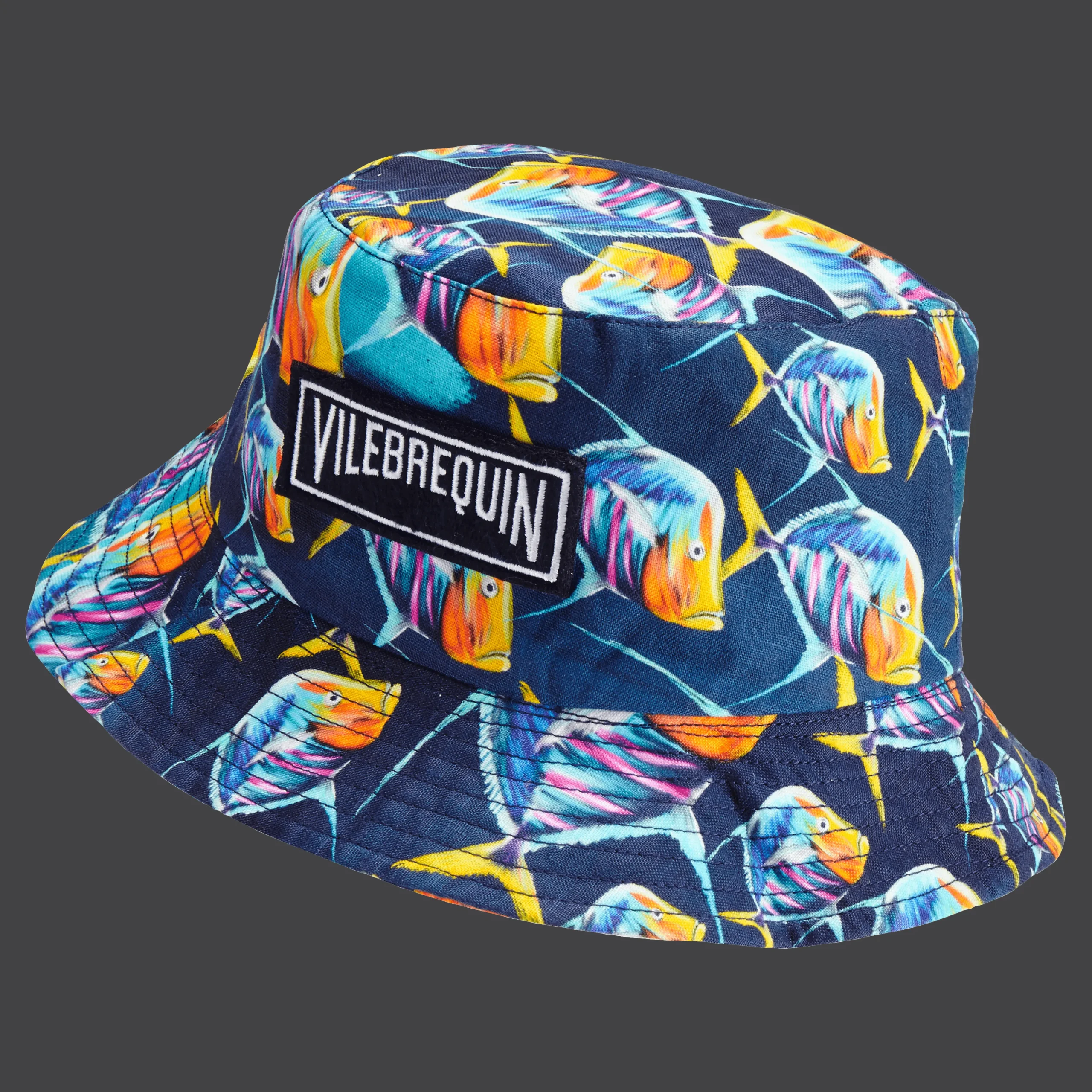 Vilebrequin Unisex Linen Bucket Hat Piranhas*Men Hats