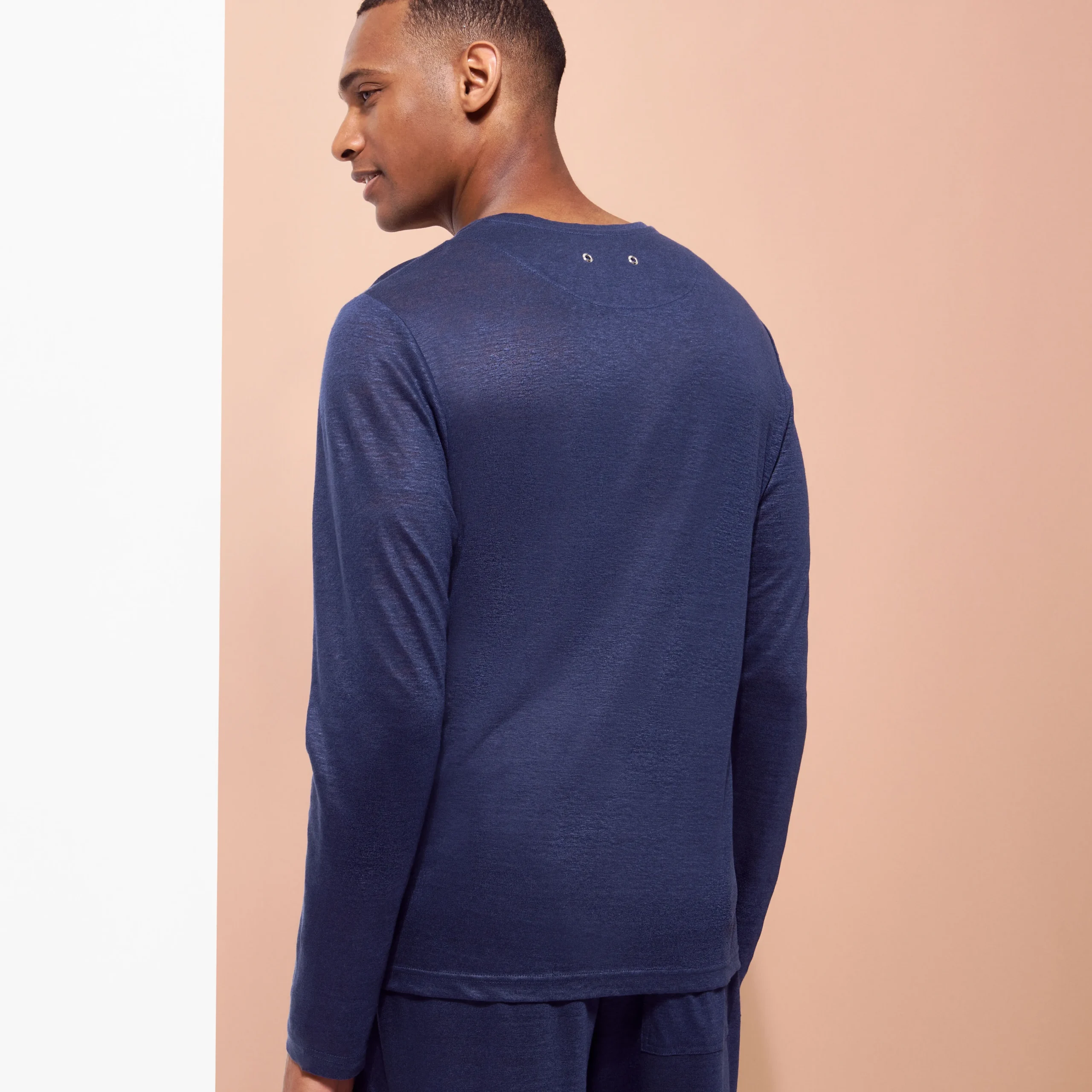 Vilebrequin Unisex Linen Long Sleeves T-Shirt Solid*Women T-Shirts And Sweats