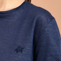 Vilebrequin Unisex Linen Long Sleeves T-Shirt Solid*Women T-Shirts And Sweats