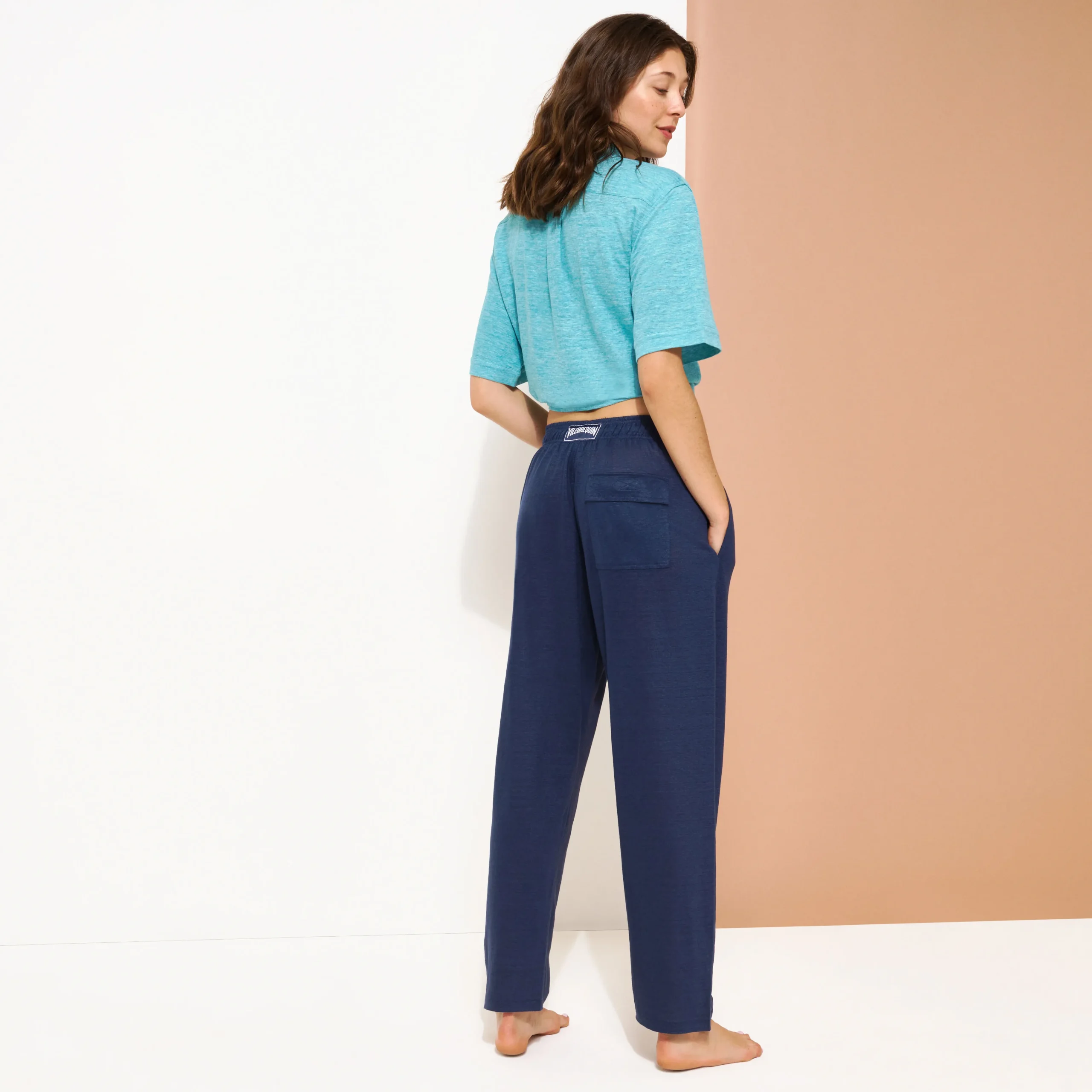 Vilebrequin Unisex Linen Pants Solid*Women Pants