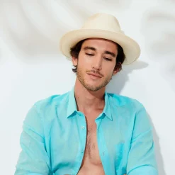 Vilebrequin Unisex Natural Straw Panama Hat Solid*Men Hats