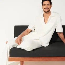 Vilebrequin Unisex Terry Bowling Shirt Solid*Men Loungewear