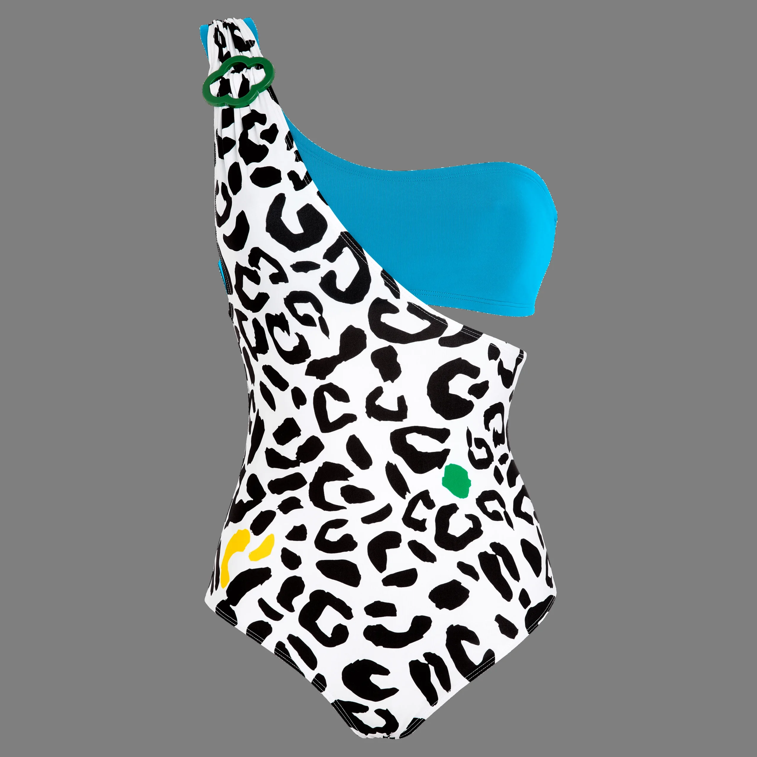 Vilebrequin Women Asymmetrical One Piece Swimsuit Leopard Bandeau - X Jcc+ - Limited Edition*Women One-Piece