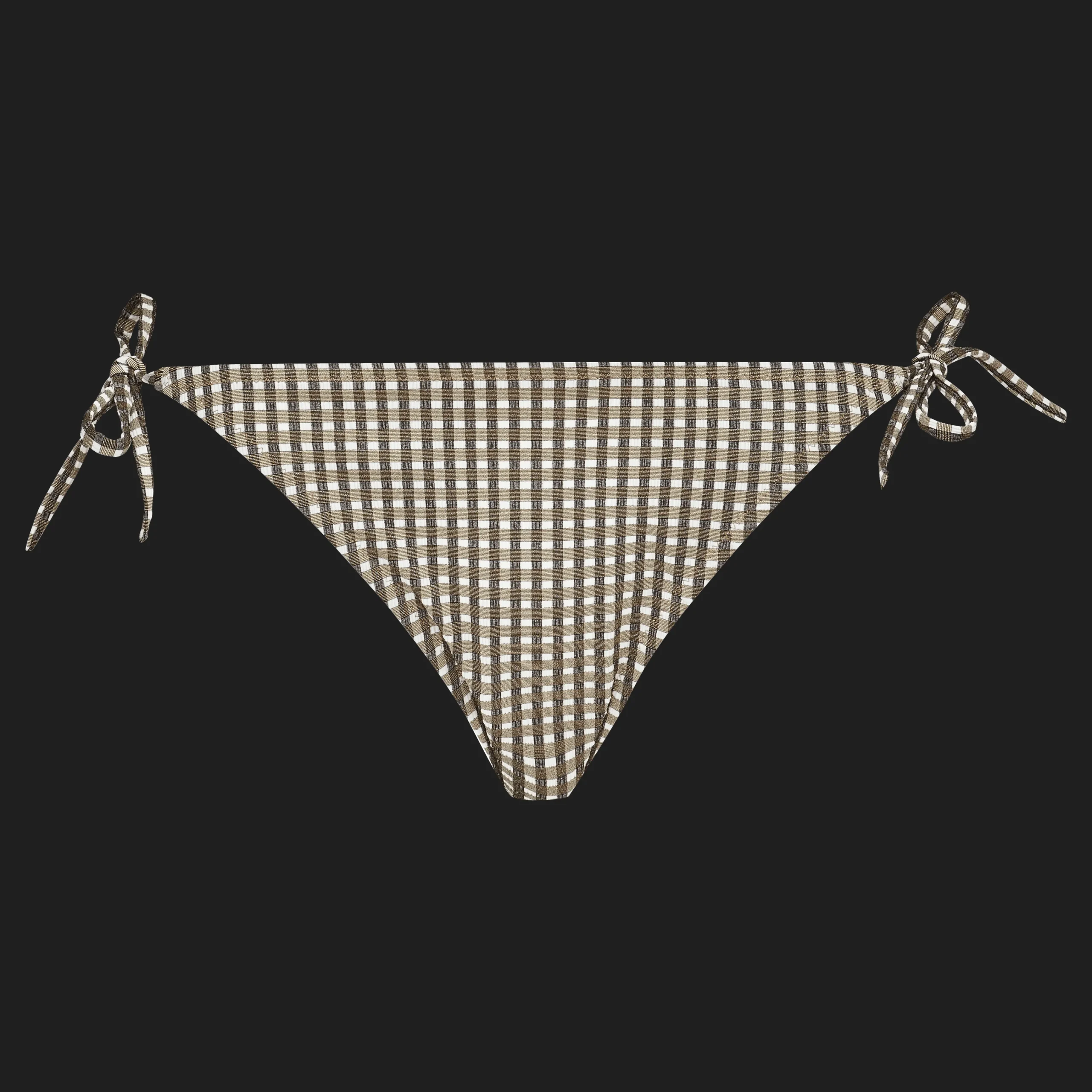 Vilebrequin Women Bikini Bottom Mini Brief To Be Tied Pocket Checks*Women Two Pieces