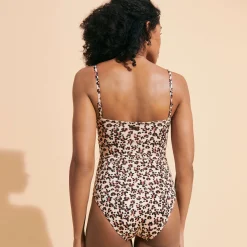 Vilebrequin Women Bustier One-Piece Swimsuit Turtles Leopard*Women One-Piece