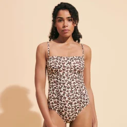 Vilebrequin Women Bustier One-Piece Swimsuit Turtles Leopard*Women One-Piece