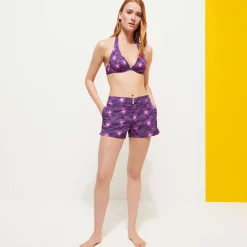 Vilebrequin Women Flatbelt Swim Short Hypno Shell*Women Shorties