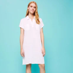 Vilebrequin Women Linen Long Polo Dress Solid*Women Dresses