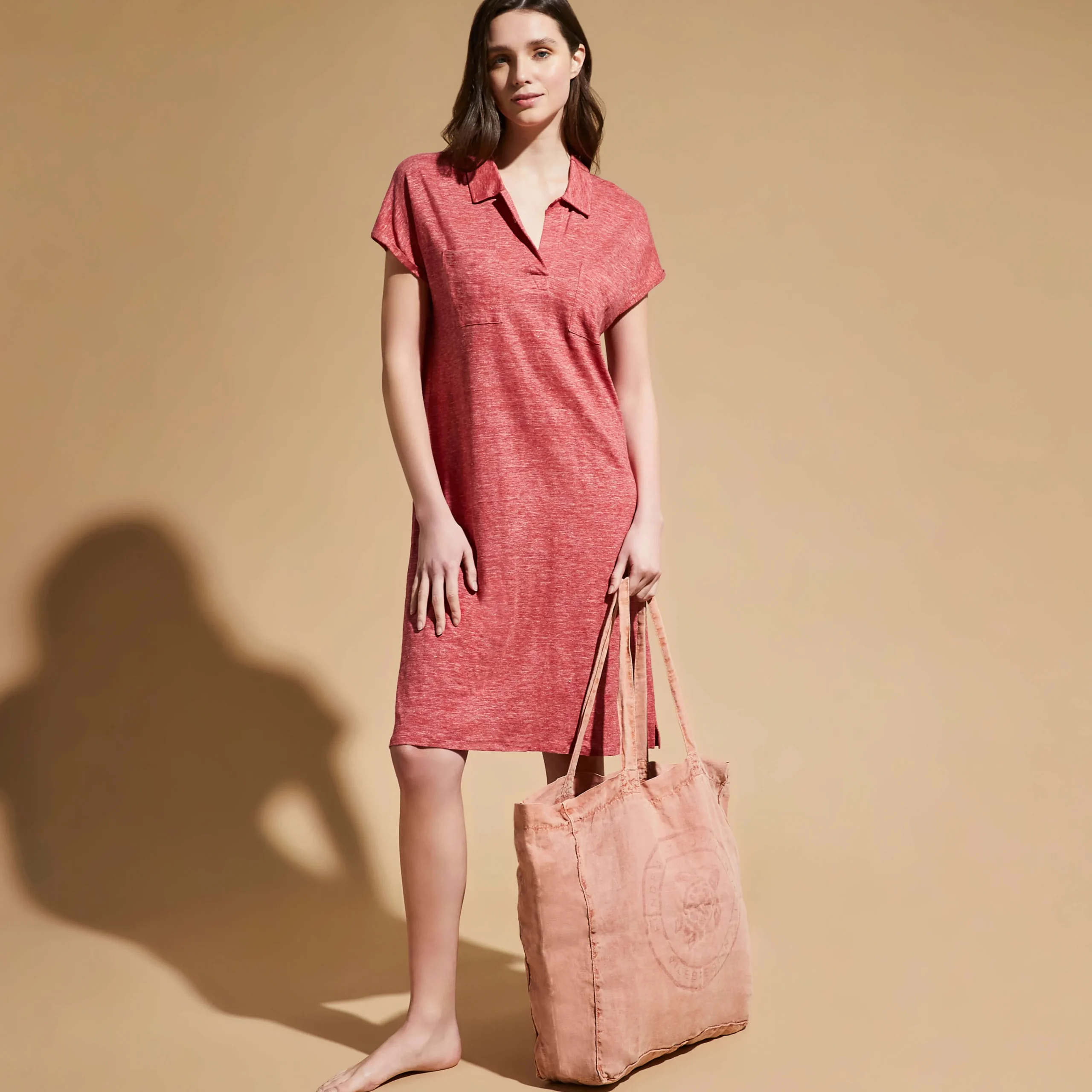 Vilebrequin Women Linen Long Polo Dress Solid*Women Dresses