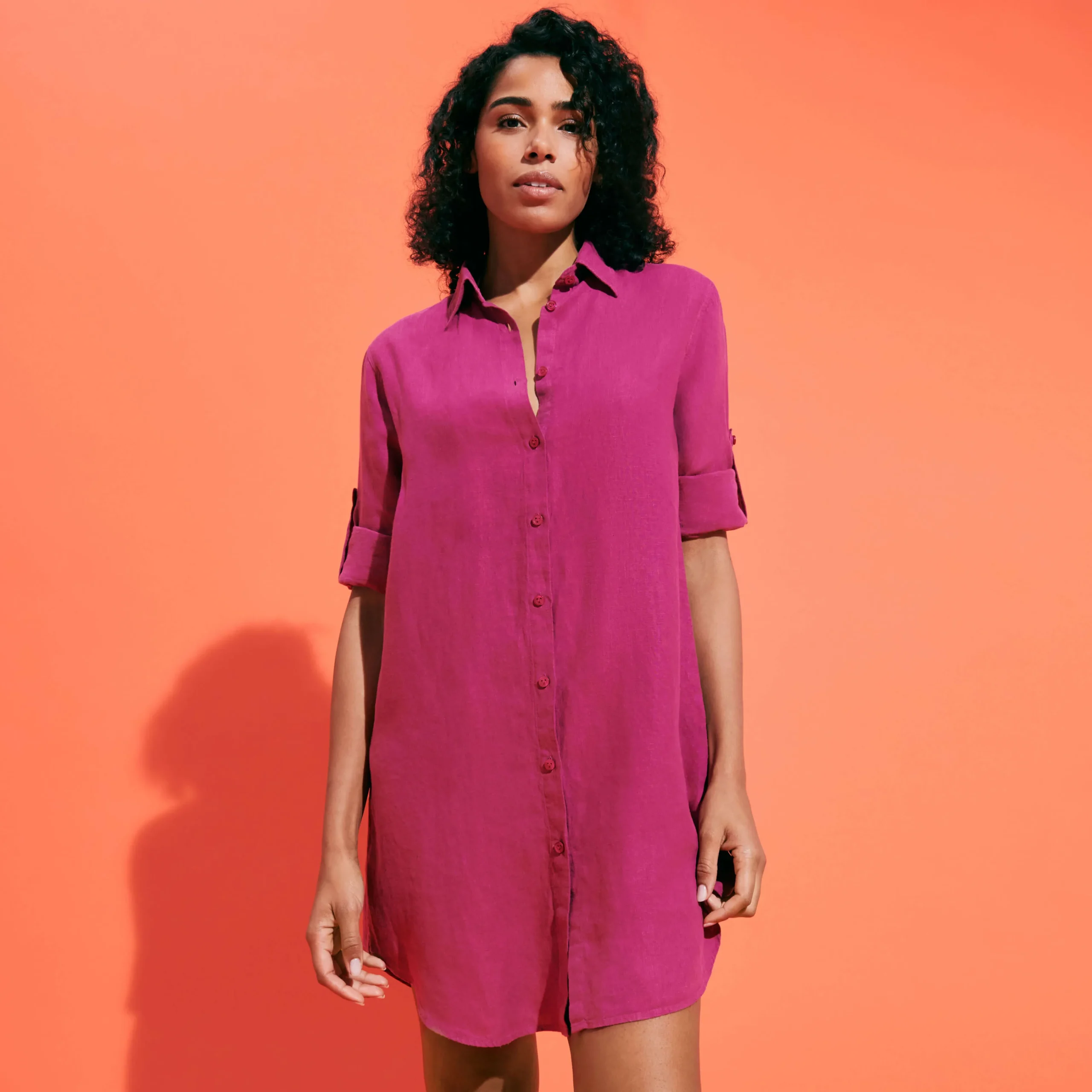 Vilebrequin Women Linen Shirt Dress Solid*Women Cover-Ups