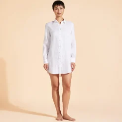 Vilebrequin Women Long Linen Shirt Solid*Women Cover-Ups