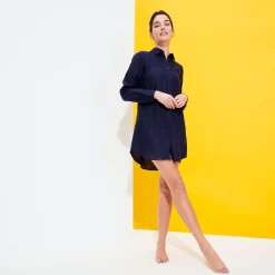 Vilebrequin Women Long Linen Shirt Solid*Women Cover-Ups