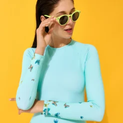 Vilebrequin Women Long Sleeves One-Piece Rashguard Butterflies*Women Rashguards