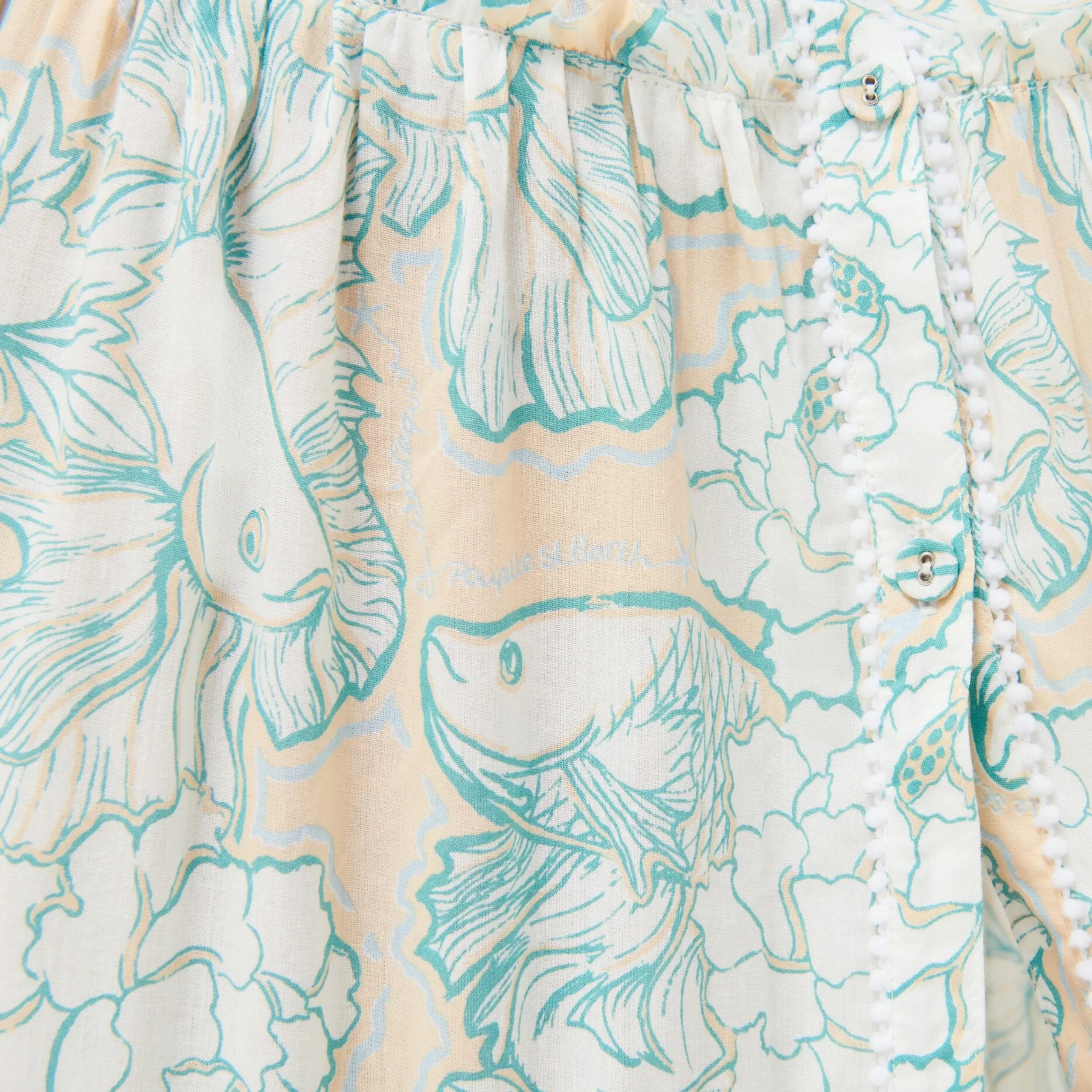Vilebrequin Women Maxi Dress Hidden Fishes - X Poupette St Barth*Women Dresses