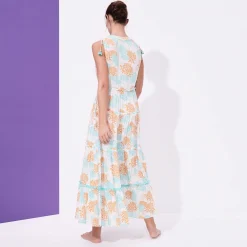 Vilebrequin Women Maxi Dress Iridescent Flowers Of Joy- X Poupette St Barth*Women Dresses