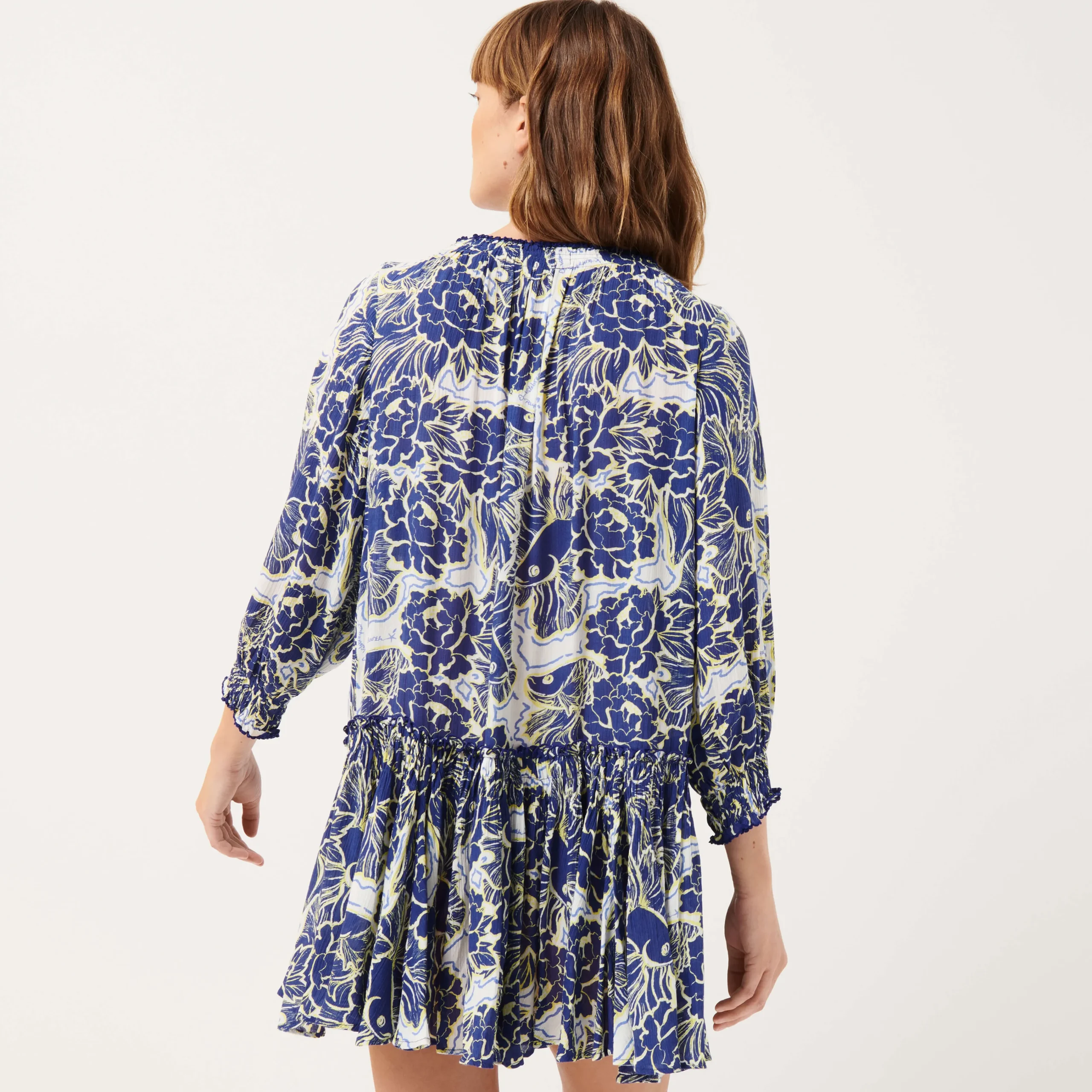 Vilebrequin Women Mini Dress Hidden Fishes - X Poupette St Barth*Women Dresses