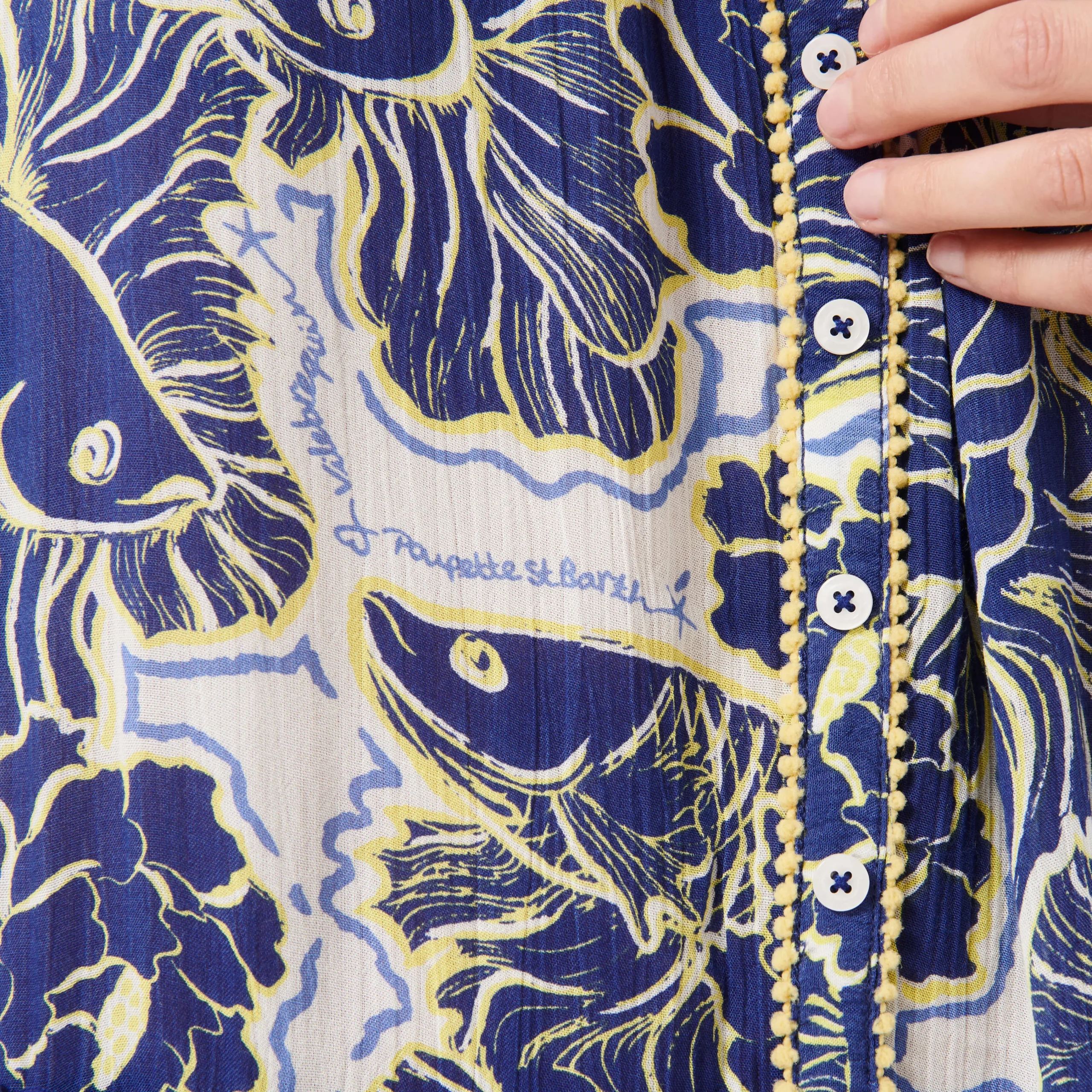 Vilebrequin Women Mini Dress Hidden Fishes - X Poupette St Barth*Women Dresses