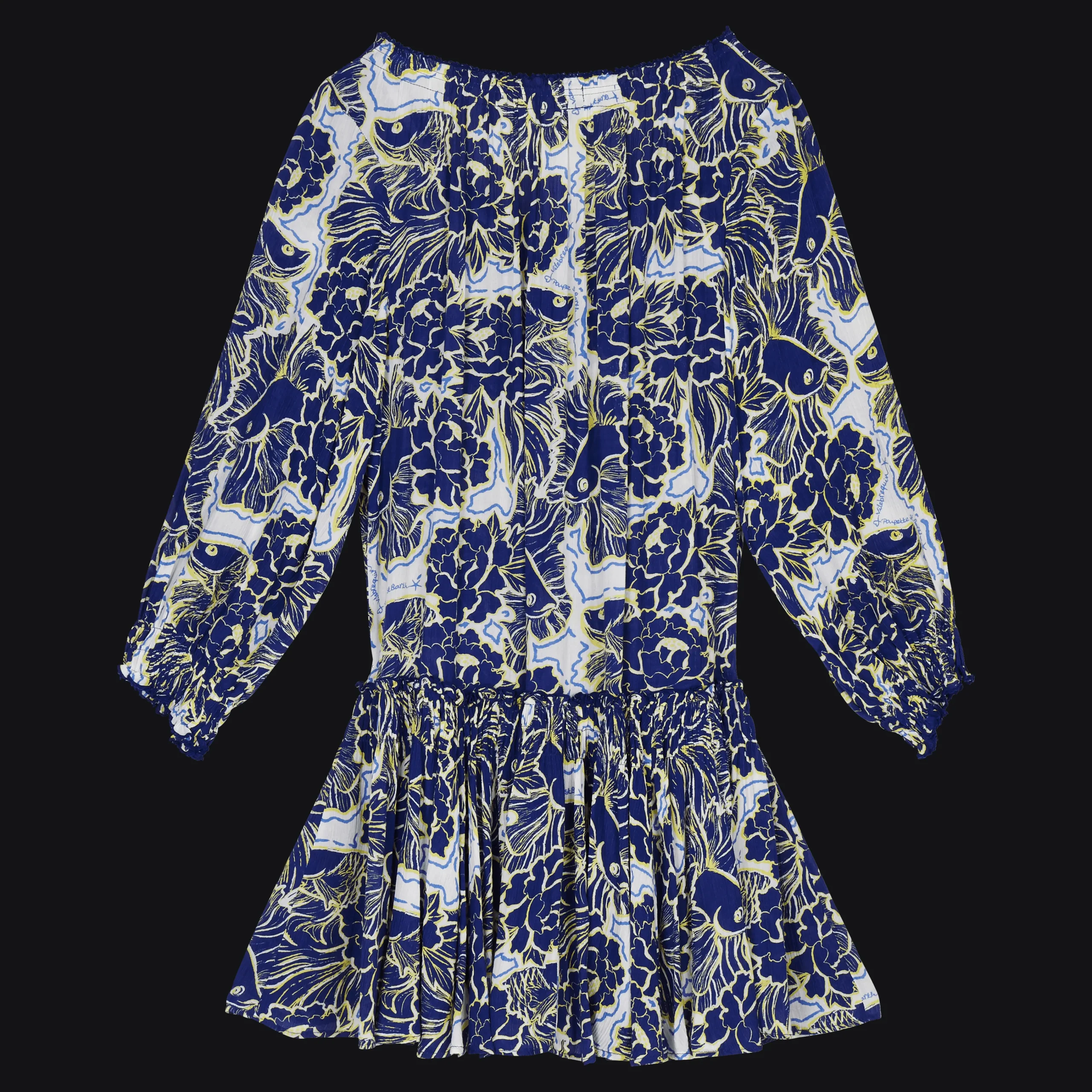 Vilebrequin Women Mini Dress Hidden Fishes - X Poupette St Barth*Women Dresses