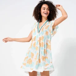 Vilebrequin Women Mini Dress Iridescent Flowers Of Joy- X Poupette St Barth*Women Dresses