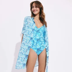 Vilebrequin Women One-Piece Swimsuit Flowers Tie & Dye*Women One-Piece