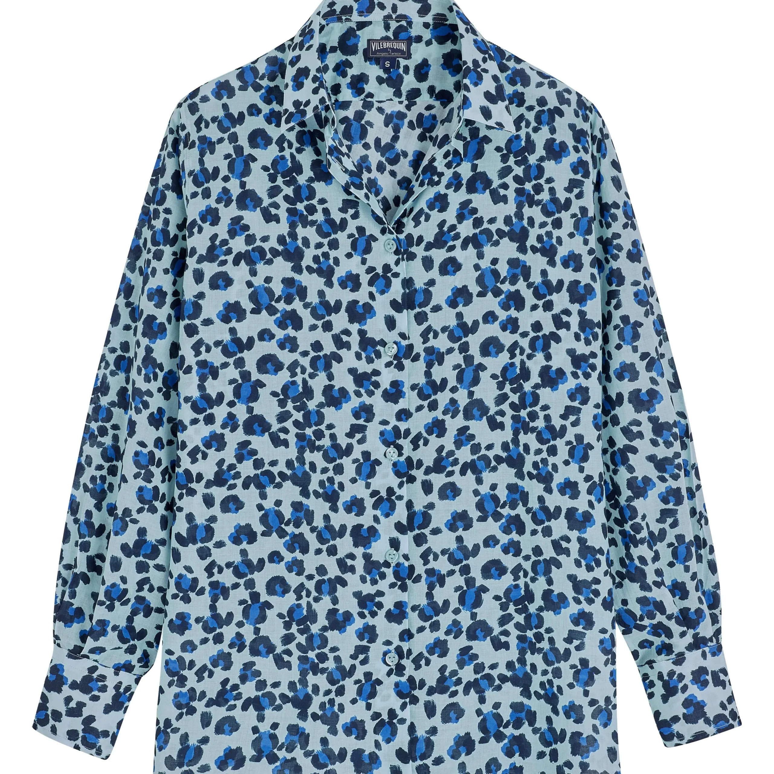 Vilebrequin Women Organic Cotton Veil Shirt Turtles Leopard- X Angelo Tarlazzi*Women Dresses