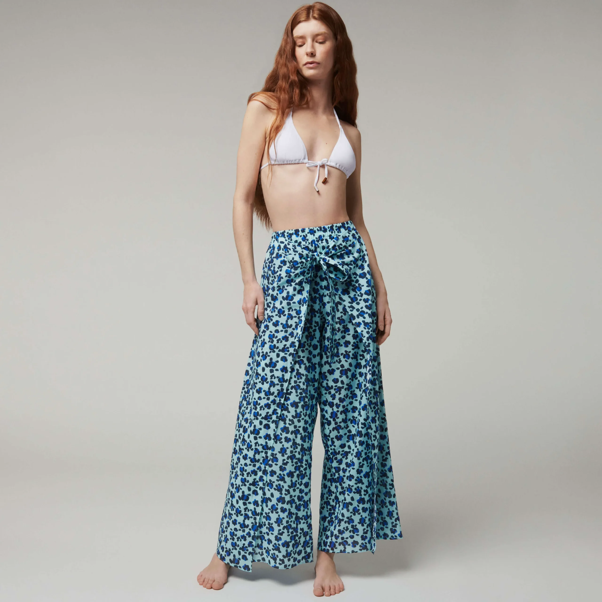 Vilebrequin Women Organic Cotton Voile Pants Turtles Leopard- X Angelo Tarlazzi*Women Pants