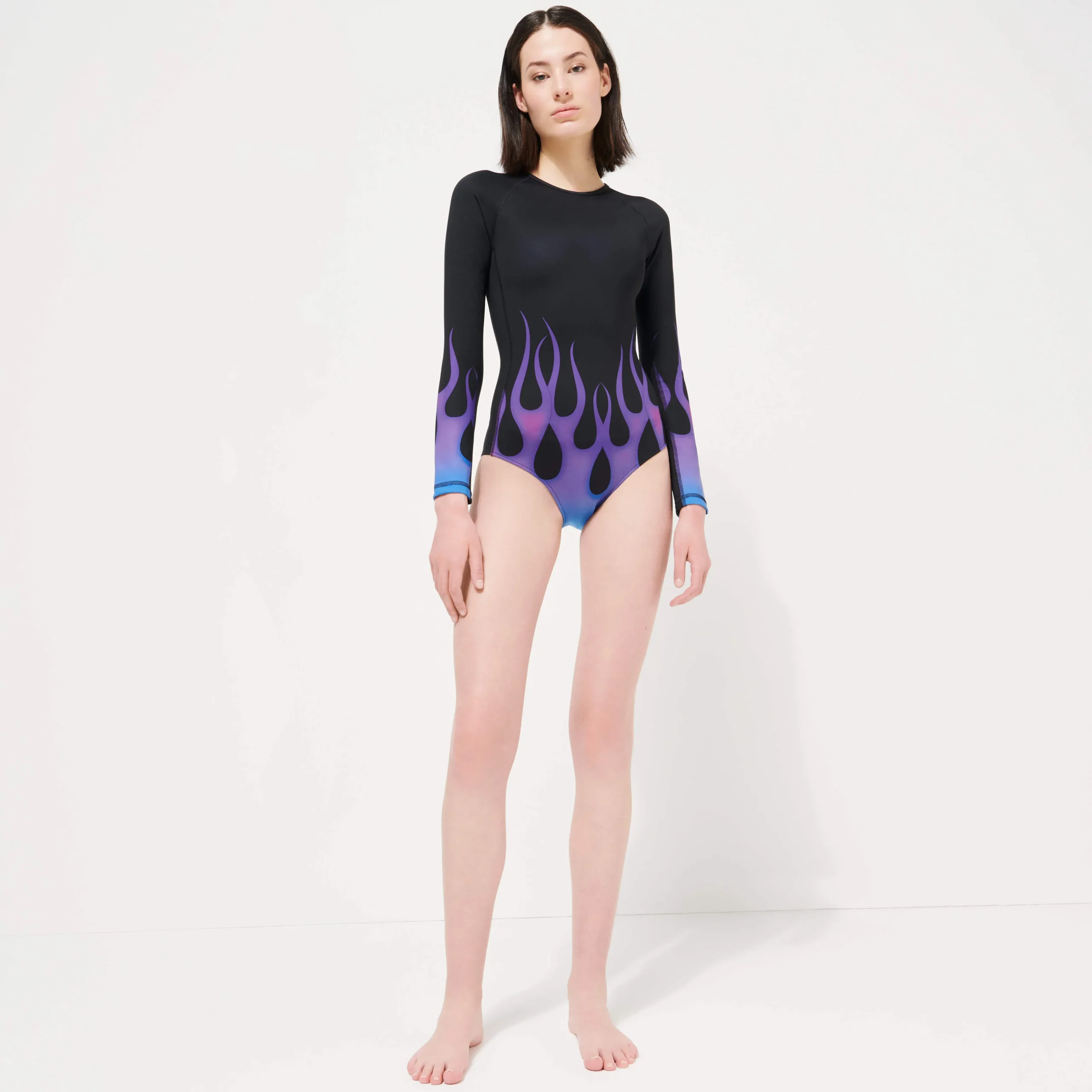Vilebrequin Women Rashguard Long-Sleeves One-Piece Swimsuit Hot Rod 360° - X Sylvie Fleury*Women Rashguards