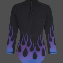 Vilebrequin Women Rashguard Long-Sleeves One-Piece Swimsuit Hot Rod 360° - X Sylvie Fleury*Women Rashguards