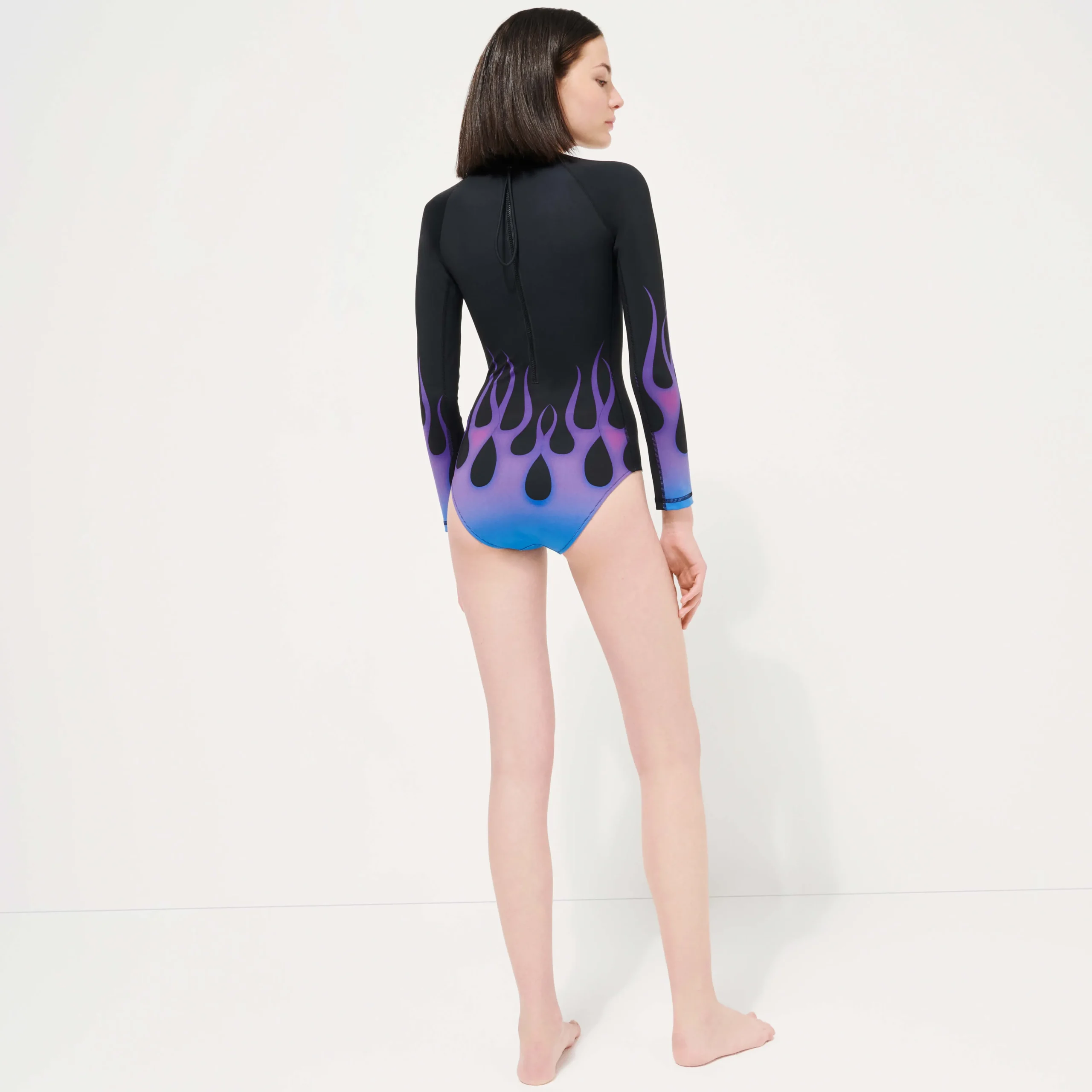Vilebrequin Women Rashguard Long-Sleeves One-Piece Swimsuit Hot Rod 360° - X Sylvie Fleury*Women Rashguards