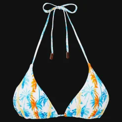 Vilebrequin Women Triangle Bikini Top Palms & Stripes - X The Beach Boys*Women Triangle Top