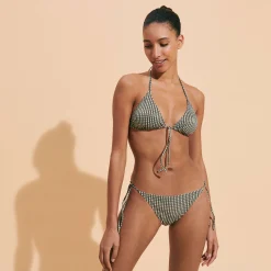 Vilebrequin Women Triangle Bikini Top Pocket Checks*Women Two Pieces
