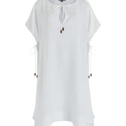 Vilebrequin Women White Linen Square Dress- X Angelo Tarlazzi*Women Cover-Ups